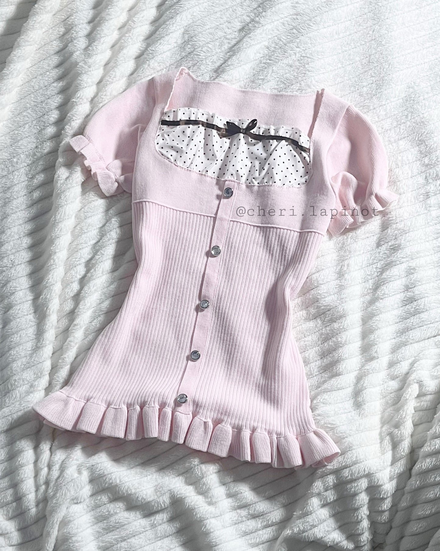 choco-strawberri milkmaid top