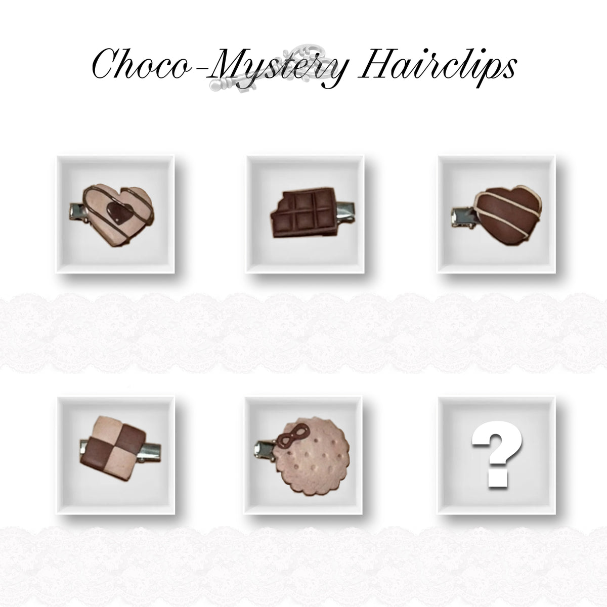 Choco Biscuit Mystery Hairclips